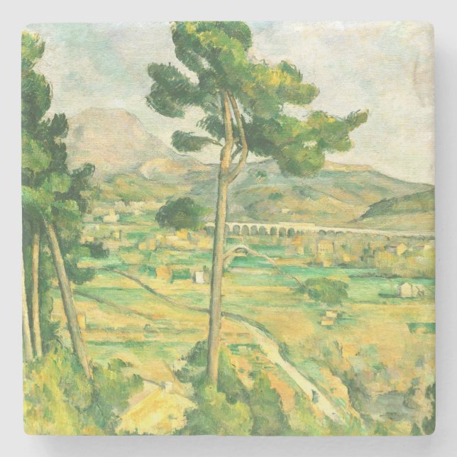 Posavasos De Piedra Victoire y el Viaducto Paul Cezanne (Anverso)