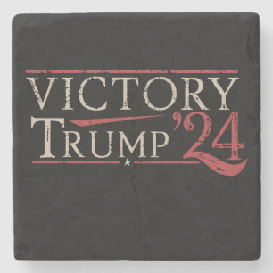 Posavasos De Piedra Victoria Trump 24 Presidente Republicano 47 EE. UU