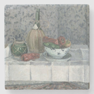 Posavasos De Piedra Vida con pimientas, 1899 de Camille Pissarro el  