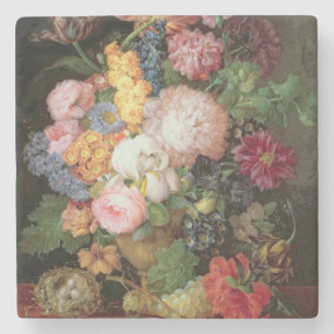 Posavasos De Piedra Vida de T30763 todavía A de las flores y de la