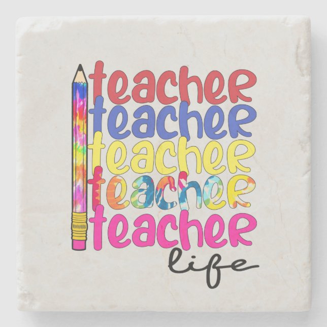 Posavasos De Piedra Vida del profesor (Anverso)