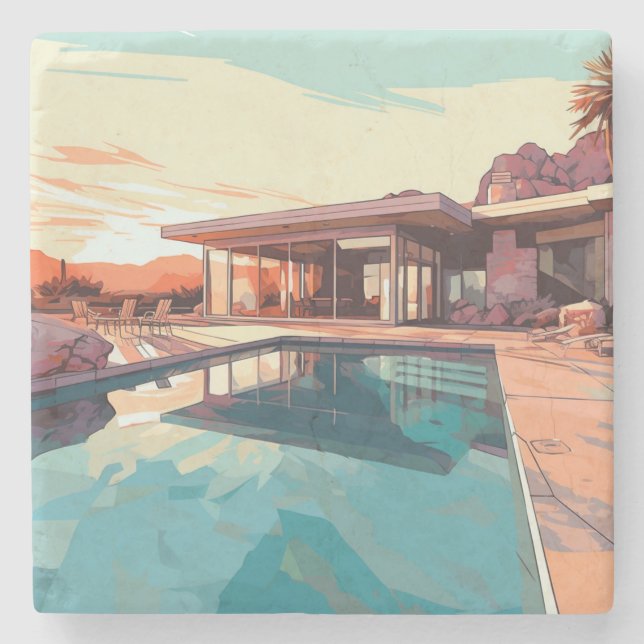 POSAVASOS DE PIEDRA VIDA DESIERTA #3 (Anverso)