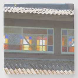 Posavasos De Piedra Vidrio Manchado de Tabernáculo - Viñedo de Martha