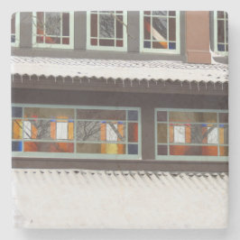 Posavasos De Piedra Vidrio y cíclicas manchados - Viñedo de Martha