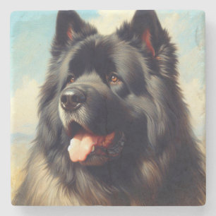 Posavasos De Piedra Viejo Bouvier des Flandres Pintura
