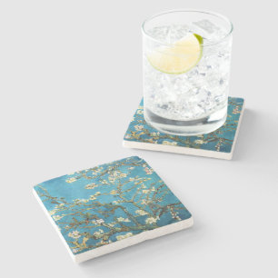 Posavasos De Piedra Vincent van Gogh, Arbol de almendros floreciente.