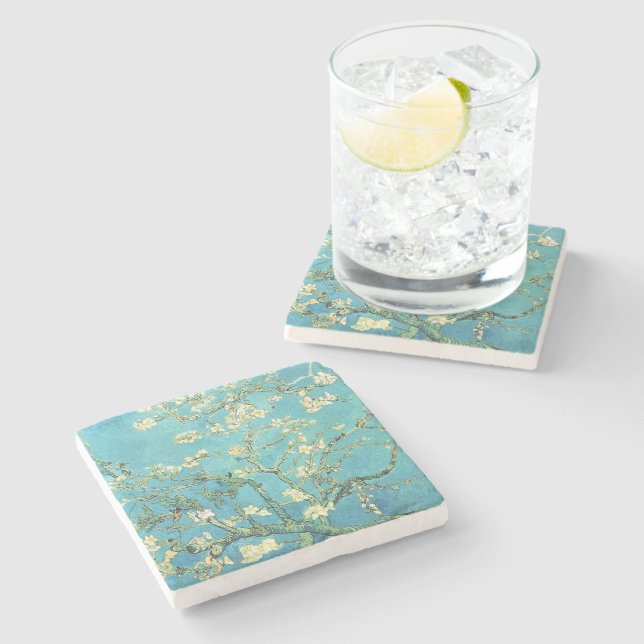 Posavasos De Piedra Vincent van Gogh Blossomong Almond Tree (Lateral)