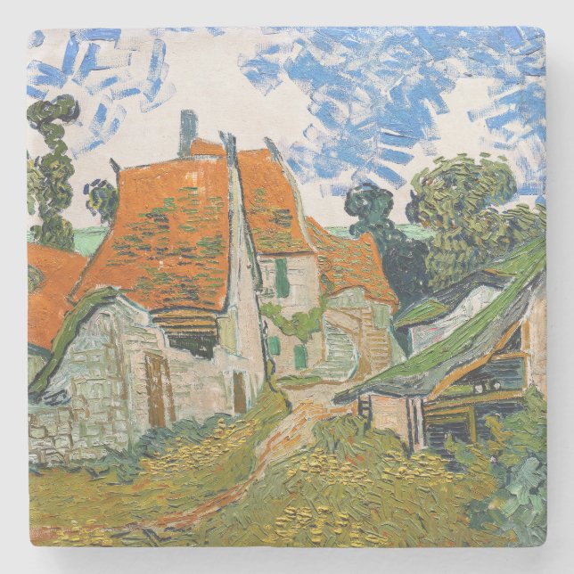 Posavasos De Piedra Vincent van Gogh - Calle de Auvers-sur-Oise (Anverso)