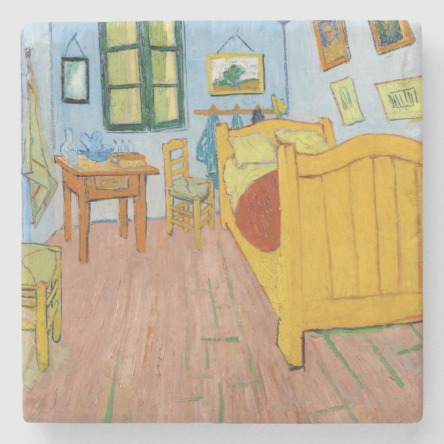Posavasos De Piedra Vincent Van Gogh - Dormitorio de Vincent en Arles (Anverso)