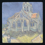 Posavasos De Piedra Vincent van Gogh el | la iglesia en el<br><div class="desc">La iglesia en el Auvers-sur-Oise,  el 1890% el pipe% por la ubicación del arte de Vincent van Gogh el |: Musee d'Orsay,  número de colección holandés de la imagen del artista el | de París,  Francia el |: XIR33823</div>