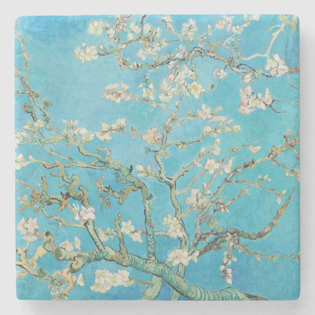 Posavasos De Piedra Vincent van Gogh - Flor de Almendro (Anverso)