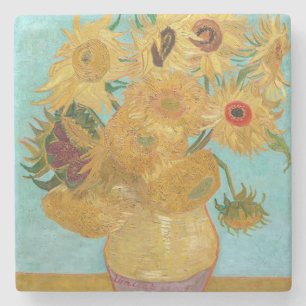 Posavasos De Piedra Vincent Van Gogh - Jarrón con doce girasoles
