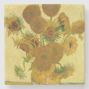Posavasos De Piedra Vincent van Gogh - Jarrón con quince girasoles