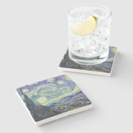 Posavasos De Piedra Vincent Van Gogh/ La noche estrellada
