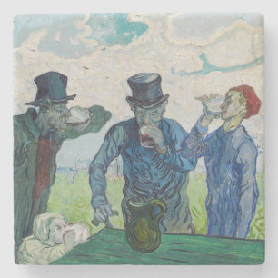 Posavasos De Piedra Vincent van Gogh - Los bebedores, según Daumier