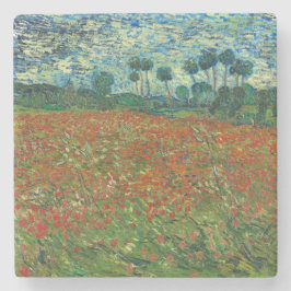 Posavasos De Piedra Vincent Van Gogh Poppy Field Floral Vintage Art