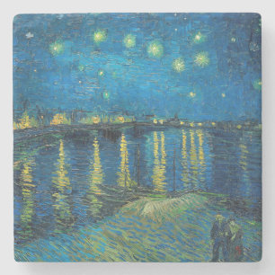 Posavasos De Piedra Vincent Van Gogh Starry Night Over the Rhone