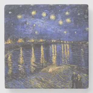 Posavasos De Piedra Vincent Van Gogh Starry Night Sobre El Ródano