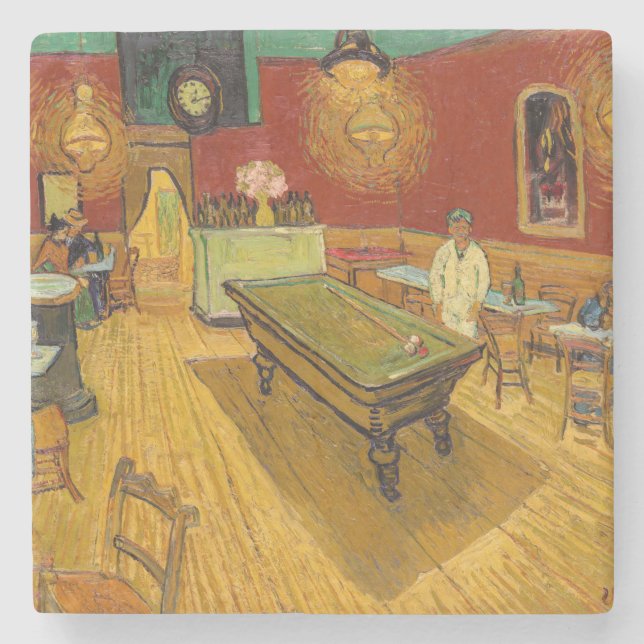Posavasos De Piedra Vincent van Gogh - The Night Cafe (Anverso)