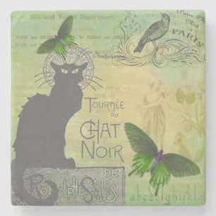 Posavasos De Piedra Viñeta gira por París por Chat Noir Collage