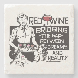 Posavasos De Piedra Vino rojo