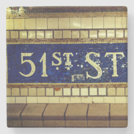 Posavasos De Piedra Vintage 51st Street, Manhattan, NYC