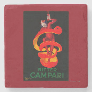 Posavasos De Piedra Vintage amargo PosterEurope de Campari
