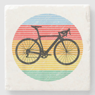 Posavasos De Piedra Vintage Carreras Bicicleta Funny Road Bike Racer G