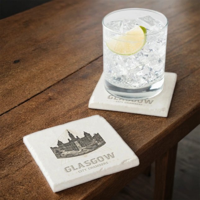 Posavasos De Piedra Vintage City Chambers Stone Coaster (Subido por el creador)