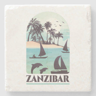 Posavasos De Piedra Vintage de Zanzíbar África