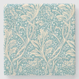 Posavasos De Piedra Vintage Floral Sin Costuras Arcadia de William Mor