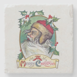 Posavasos De Piedra Vintage Gnome Navidades