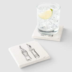 Posavasos De Piedra VINTAGE ILUSTRACION Pruners Marble Coaster