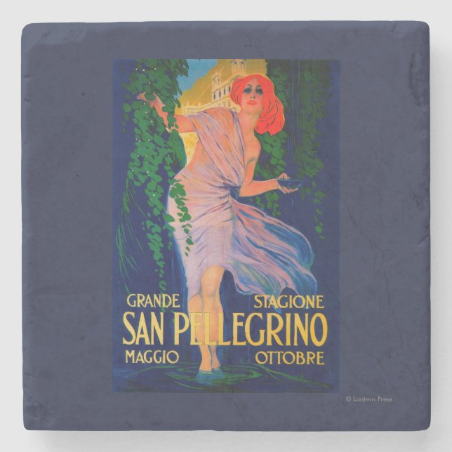 Posavasos De Piedra Vintage PosterEurope de San Pellegrino (Anverso)