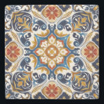 Posavasos De Piedra Vintage Talavera Azulejo azulejos azules favores d<br><div class="desc">Talavera Vintage Azulejo Baldosas marrones mediterráneos favorece la boda de las tardes de arenisca regalos de boda decoración de casa regalos decoración de mesa boda</div>