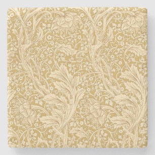 Posavasos De Piedra Vintage William Morris Arcadia Oro Seamless