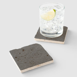 Posavasos De Piedra Vintage William Morris Negro Botanical Larkspur