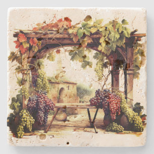 Posavasos De Piedra Viñyard Stone Coaster