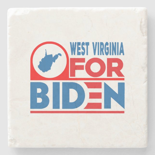 Posavasos De Piedra VIRGINIA OCCIDENTAL PARA Biden (Anverso)