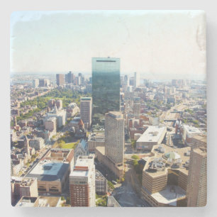 Posavasos De Piedra Vista aérea de Boston 2