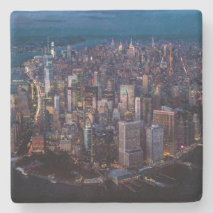 Posavasos De Piedra Vista aérea de Manhattan