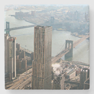 Posavasos De Piedra Vista aérea de Nueva York