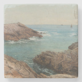 Posavasos De Piedra Vistas al mar (paisaje costero) (mar)
