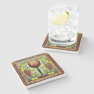 Posavasos De Piedra Vivid Art Wine Coaster 04