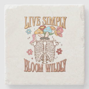 Posavasos De Piedra Vivir simplemente, Bloom Willy