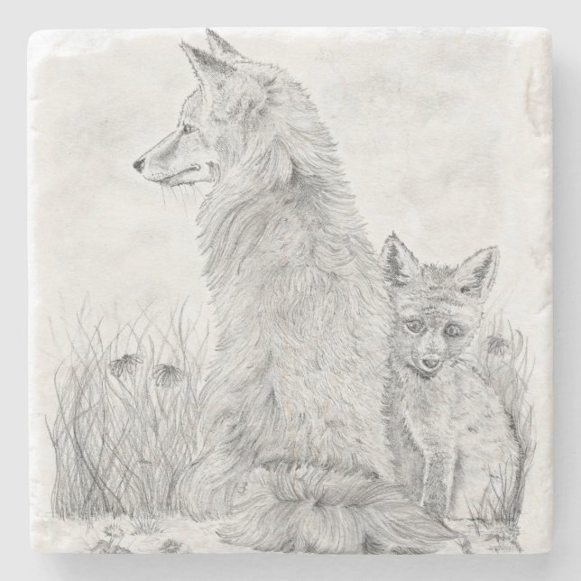 Posavasos De Piedra Vixen con Kit (Anverso)