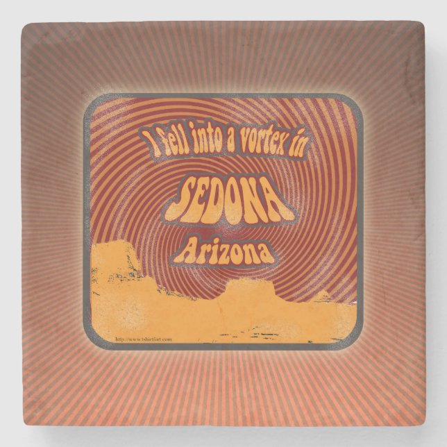 Posavasos De Piedra Vórtice de Sedona Arizona (Anverso)