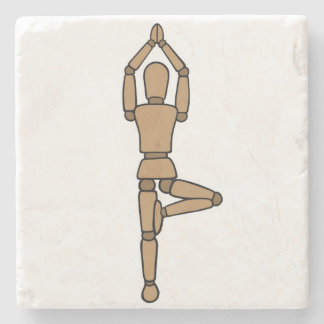 Posavasos De Piedra Vriksasana del práctico de costa