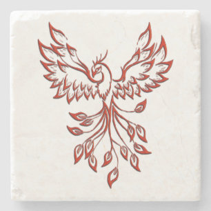 Posavasos De Piedra Vuelo de A Phoenix
