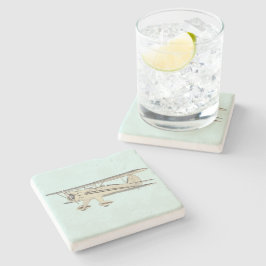 Posavasos De Piedra Waco Biplane